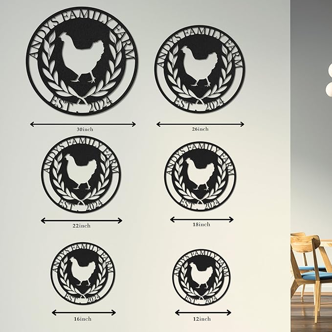 Customizable Chicken Coop Metal Sign, Vintage Chicken Coop Decor, Rustic Farmhouse Wall Art, Personalized Gift for Poultry Lovers