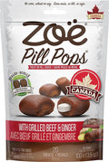 Zoe Zoë Pill Pops for Dogs, Healthy Dog Treats, All Natural Dog Treats to Hide Medication, Grilled Beef with Ginger Recipe, 3.5 oz