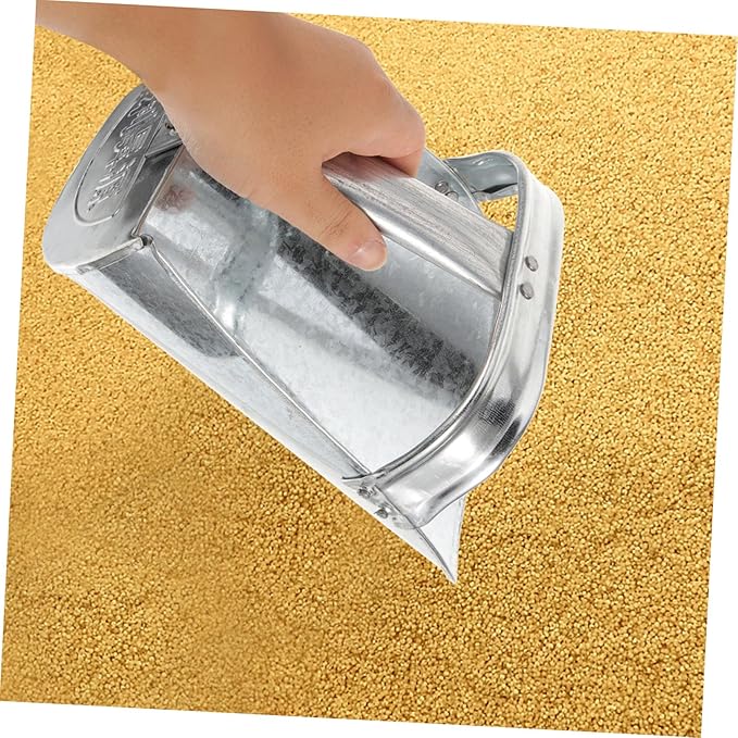 Happyyami Feed Scoop Heavy Duty Shovel Tool for Poultry Farm Food Distribution Large Capacity Lightweight Easy to Use Durable Feeding Aid for Livestock