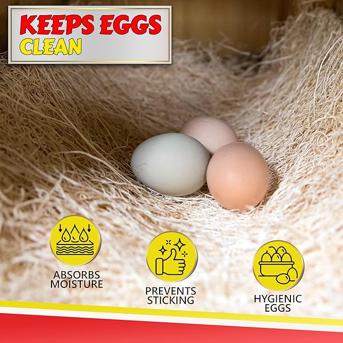 My Favorite Chicken Nesting Box Pads for Chickens - Accessories for Hens, Chicken Coops and Laying Eggs - Square Liners Fit in Your Coop - Natural Fiber Material Bedding Mats