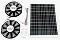 Amtrak Solar Powerful 100-Watt Solar Attic Fan Quietly Cools, Ventilate, Exhaust Your House, Garage, Greenhouse, Chicken Coop or RV Waterproof Plug & Play (Two Fans)