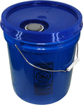 Blue 5 Gallon 90 mil Bucket with Snap On Lid and Wrench (Blue)