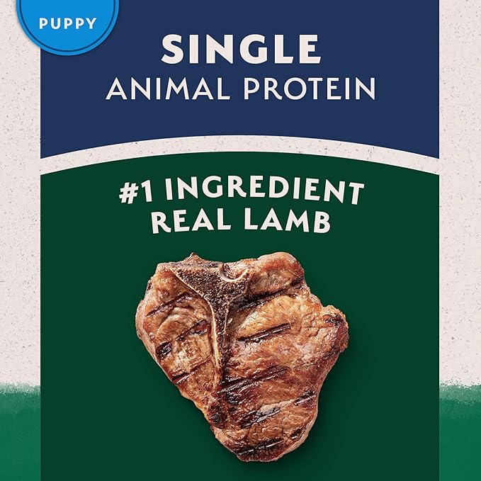 Natural Balance Limited Ingredient Puppy Dry Dog Food with Healthy Grains, Lamb & Brown Rice Recipe, 4 Pound (Pack of 1)