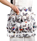 AVLA Chicken Egg Collecting Apron, 12 Deep Pockets Egg Gathering Holding Aprons, Farmhouse Egg Carrier Apron for Hens, Duck, Goose Eggs, Women, Adults, Housewives