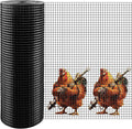 Hardware Cloth 1/2 inch 36 x 100 ft 19 Gauge - Black Vinyl Coated Wire Mesh Roll, Chicken Wire Fencing, Chicken Wire Mesh, Wire Fence Rolls for Home and Garden Projec
