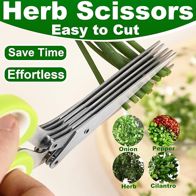 Heavy Duty Poultry Shears Herb Vegetable Salad Scissors 2pcs set ,Kitchen Shears for food Heavy Duty,Kitchen Scissors All Purpose,Chicken,Meat,Herb Salad Scissors for Chicken Turkey,Dishwasher Safe