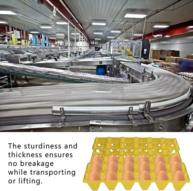 Egg Crate, 5PCS Flats 30 Cell Egg Crates Holder Tray Egg Tray Egg Cartons Stackable Egg Cartons Hold Multiple Eggs Home Farm Supplies for Storing, Sorting, and Shipping Eggs