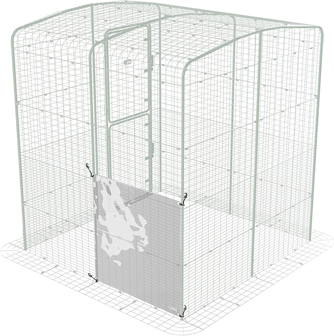 Clear Tarp for Chicken Run - Side Panel | Durable, Made from Thick, Clear Plastic, Allowing Sunlight Through Whilst Keeping The rain, Hail and Snow Out