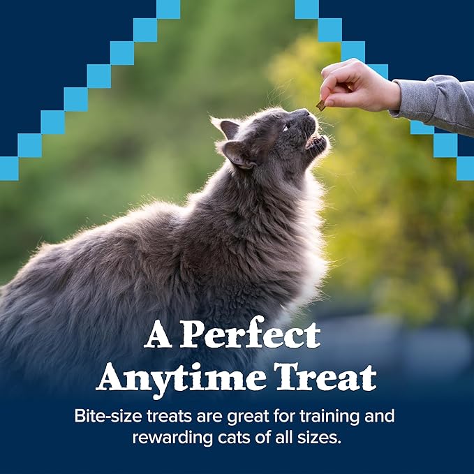 Blue Buffalo Wilderness Crunchy Cat Treats, Made with Natural Ingredients, Tasty Salmon Flavor, 12-oz Tub