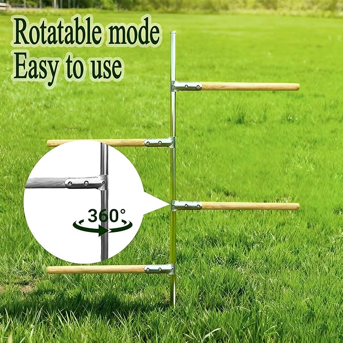 4 pcs Chicken Roosting Bars Single Wooden Pole, Chicken Supplies For Coop,Chicken Coop Simple Accessories,Angle-Adjustable Chicken Coop Toys,Birds Training Platform For Cockatiels Lovebirds And Parrot