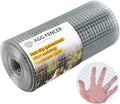 16inch x 50ft Hardware Cloth 1/2 inch Chicken Wire Fencing 19Ga, Hot Dipped Galvanized After Welding Garden Plant Supports Welded Metal Chicken Wire Fence, Poultry Animal Netting Cage Screen