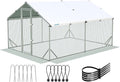 Quictent Advanced Series 12x9 ft Metal Chicken Coop Run with Side Hardware Cloth, Large Walk-in Outdoor Poultry Cage Heavy Duty Predator Proof Hen Duck Rabbit Farm Pen House, Waterproof Anti-UV Cover