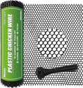 Heavy-Duty Black Plastic Chicken Wire Mesh, 16in x 16.4ft Plastic Mesh Roll with 30 Zip Ties for Poultry Coop, Rabbit Run, Plant Support, Garden Fencing and Balcony Barrier