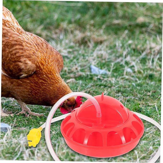 BESPORTBLE 1Set Reusable Chick Feeder Poultry Food Dispenser Easy to Clean Chicken Food Bucket Convenient Hanging Feeder for Brooder Box Chicks Space Saving Design