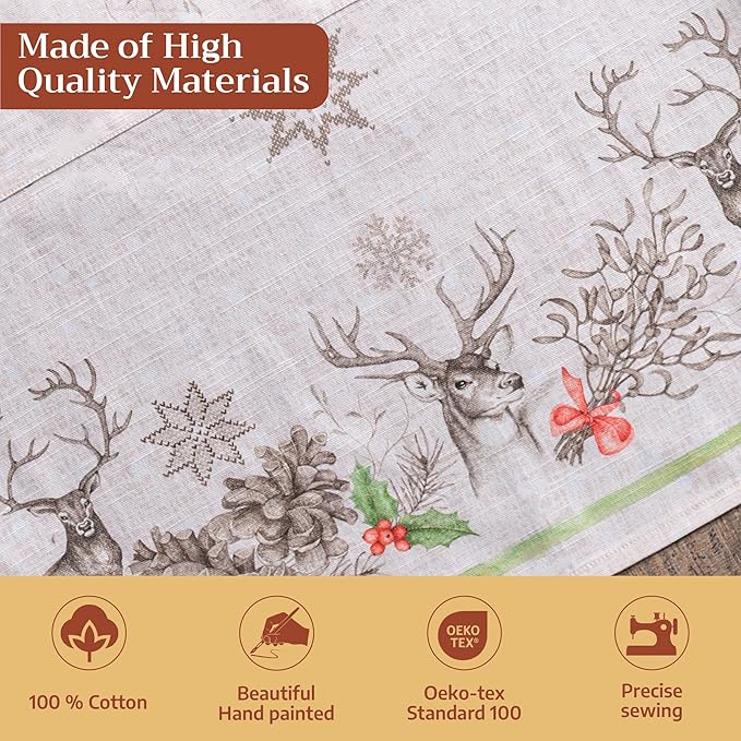 Maison d' Hermine 100% Cotton Apron for women with Pocket Kitchen Chef Apron for Men Cooking Easter Decorations