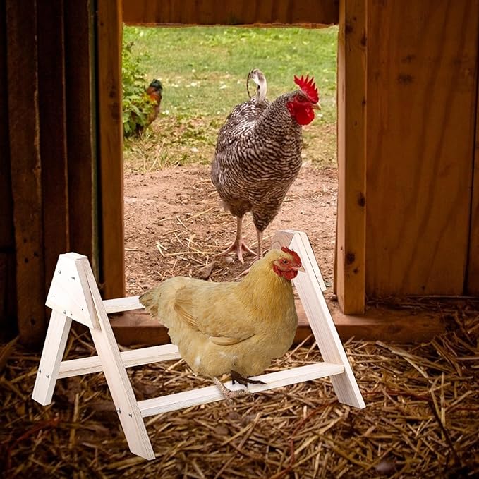Chicken Wooden Jungle, 1 Pc Birds Gym, Chick Perch Wood Stand Chicken Cage Wood Roosting Bar Toys for Coop and Brooder for s Hens Chicks |43X34X25.5CM