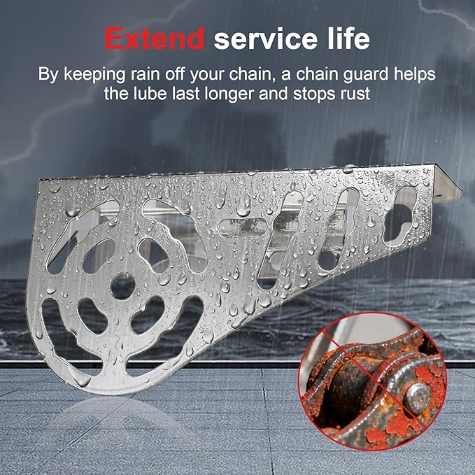 Mini Bike Chain Cover for Predator 212cc Guard Clutch Cover for Coleman CT200U CT200U-EX CT100 BT200X Engines Mini Bike Parts(Silver Coating)
