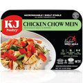 KJ Poultry Kosher Ready Meals - Chicken Chow Mein, MRE Meat Meals Ready to Eat, Gluten Free, Halal, (1 Pack) Prepared Entree Fully Cooked, Shelf Stable Microwave Dinner Travel Military Camping