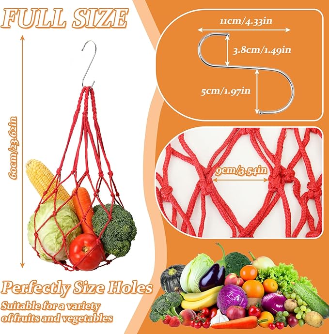 3 PCS Hanging Chicken Feeder for Vegetable Fruit,Chicken Foraging Toy with Stainless Steel Hook,Treat Dispenser Poultry, Hens, Duck