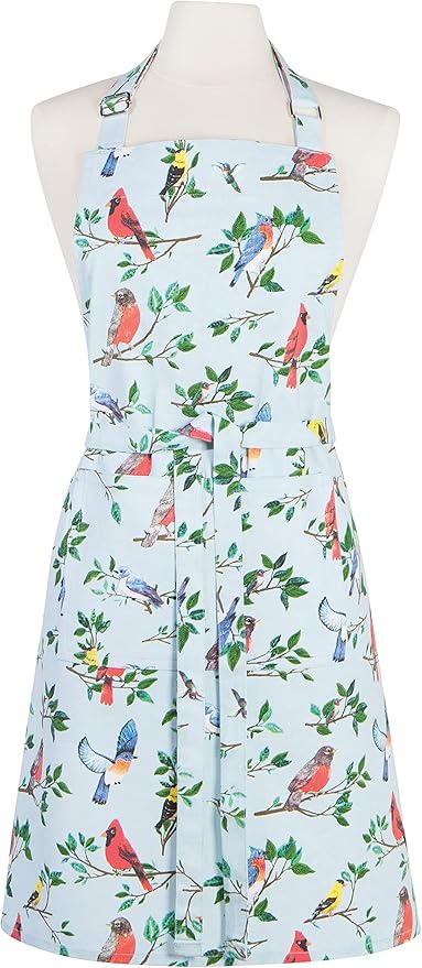 Now Designs Cotton Chef's Kitchen Apron, Birdsong