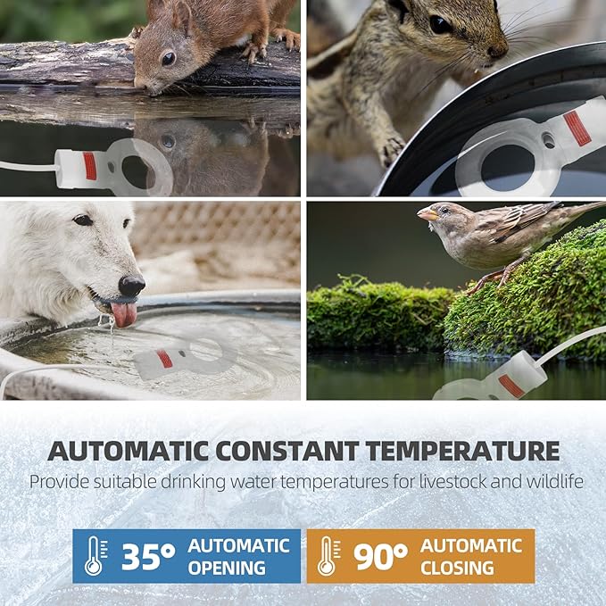 500W Trough Heater & Stock Tank De-Icer - Made from Aluminum with Teflon Coating for Better Corrosion Resistance
