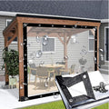 16x16FT Clear tarps, Heavy Duty Waterproof, Vinyl Tarp with Metal Grommets, UV & Tear Resistant, Clear Plastic Tarp for Porch, Outdoor, Patio, Chicken Coop Cover
