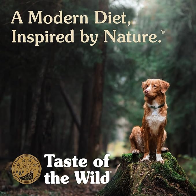 Taste of the Wild Pine Forest Grain-Free Recipe with Roasted Venison Dry Dog Food for All Life Stages, Made with High Protein from Real Venison, Superfoods and Guaranteed Nutrients Like Probiotics 5lb