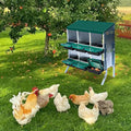 Chicken Nesting Box,Nesting Boxes for Chickens,Roll Away Nesting Boxes,6 Hole 2 Layer Hen Nest Boxes with Legs,Chicken Nesting Boxes,Easy Egg Collection,Cleanable Pull Out Hen Roosting Boxes