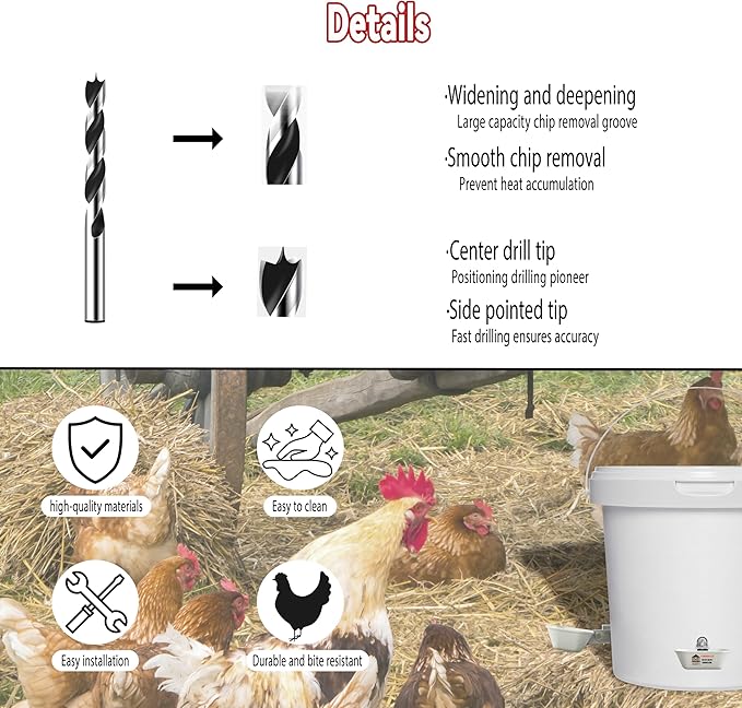 XINYI 4pcs Aluminum Alloy Chicken Water Cups, Metal Chicken Water Feeder for Small Animals, Dog, Cat, Bunnies, Ferret, Hamster, Guinea Pig, Chinchillas, Mice, Rats, Goat, Bird, Rabbit Water Bowl