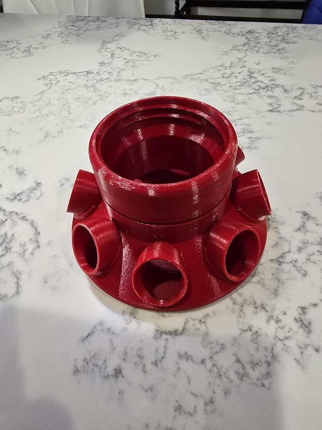 Quail Feeder with Feed Saver Ports, Wide Mouth Mason Jar Compatible, No Waste Design, by 2B Creations.