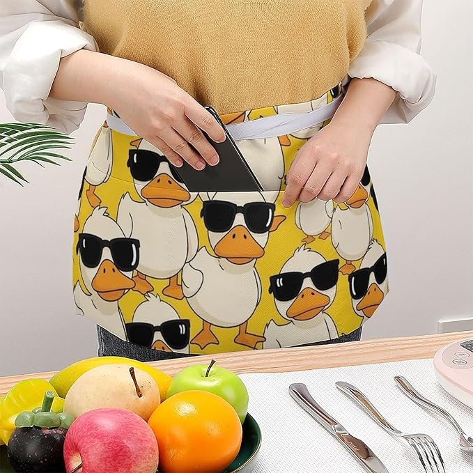 Unisex Half Waiter Waist Short Apron Waterproof Chef Works Waitress Aprons