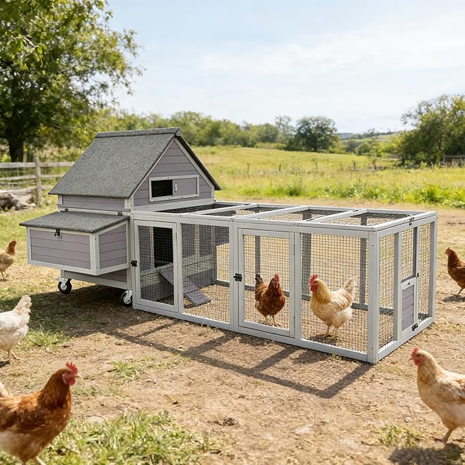 Aivituvin Chicken Coop Run Extension Rabbit Enclosure Outdoor Duck Hen Playpen