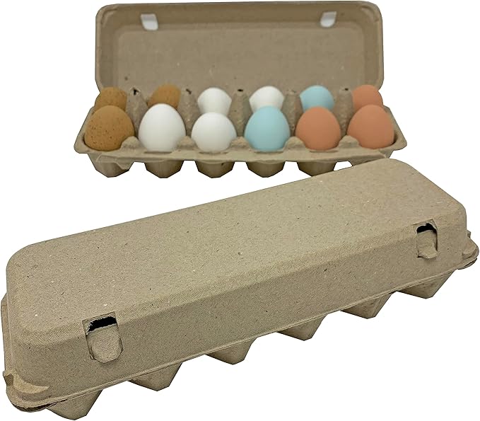 Cackle Hatchery Flat Top Paper Egg Cartons (30 Pack)