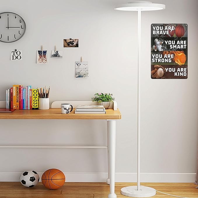 Tin Sign Room Accessories for Teen Boys-Sport Room Decor for Boys,Motivational Wall Decor Sign for Boys Bedroom Gifts 8x12inch