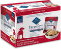 Blue Buffalo Basics Skin & Stomach Care Natural Wet Dog Food Topper, Salmon in Gravy 2.5oz Pouch (12 Pack)
