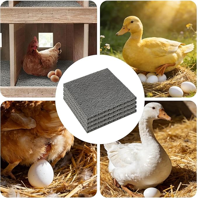 Chicken Nesting Box Pads,Laying Mat for Hens | Chicken Eggs Laying Pad | for Garden Lawn Farm Poultry Duck Quail Coop Outdoor Barn Backyard