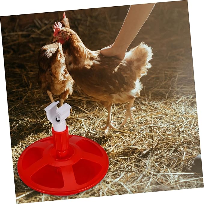 Totority Automatic Poultry Waterer with Chick-Friendly Design Efficient Water Use and Consistent Flow for Chickens Ducks Quail Semi-Automatic Water Dispenser for Chicks in Household Coop