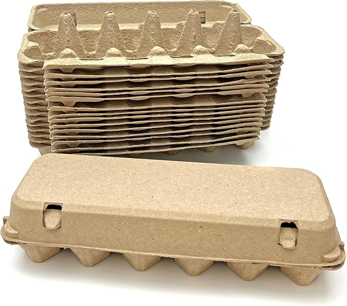 Cackle Hatchery Flat Top Paper Egg Cartons (15 Pack)