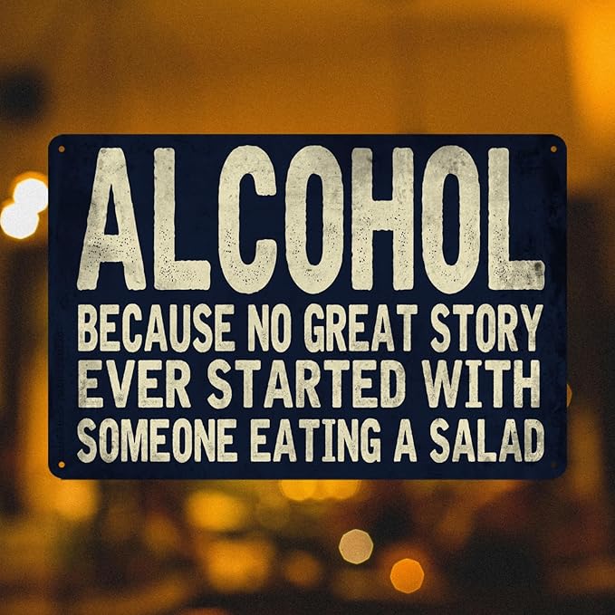 Bar Signs For Home Bar Funny Signs Man Cave Sign Vintage Alcohol Metal Tin Signs Beer Signs For Man Cave Basement Decor Accessories Garage Signs Bar Pictures Wall Decor Garage Decortion For Men 8x12 Inch