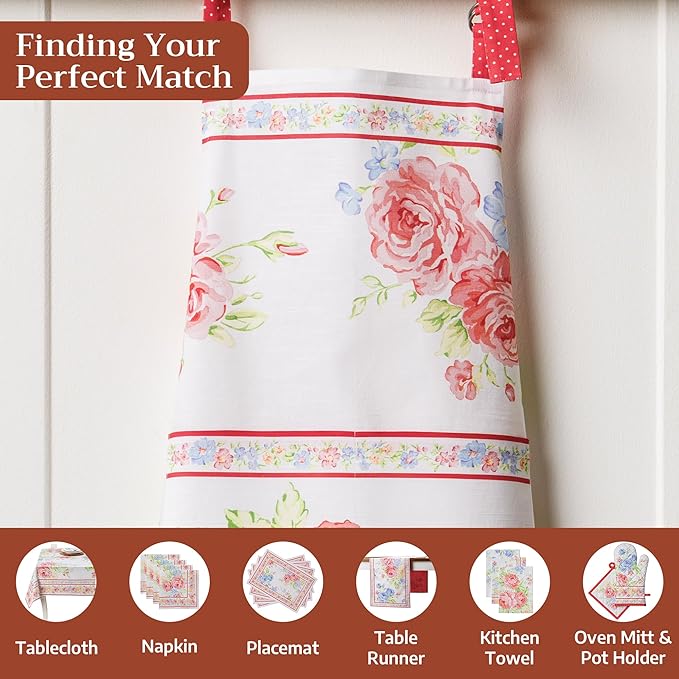 Maison d' Hermine 100% Cotton Apron for women with Pocket Kitchen Chef Apron for Men Cooking Easter Decorations