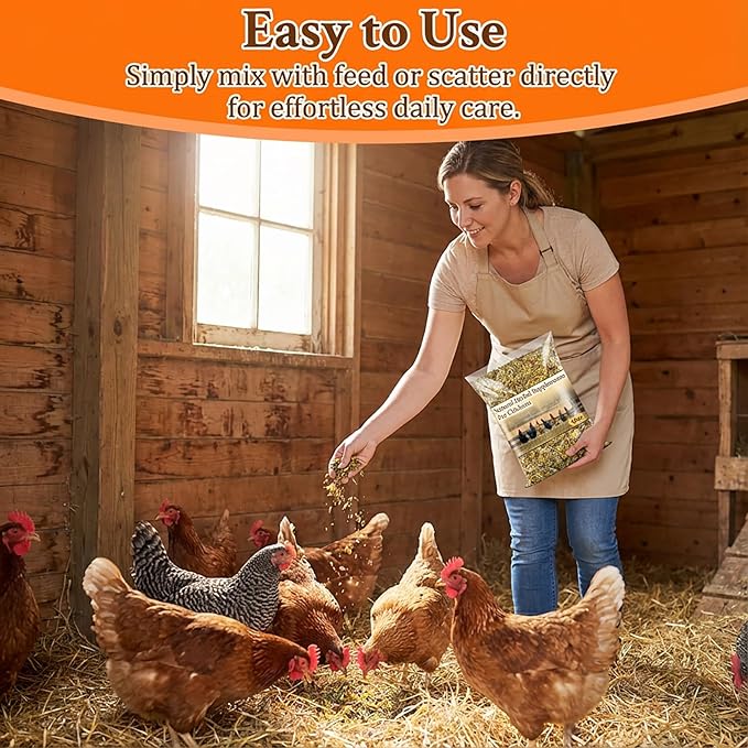 MAQIHAN Chicken Nesting Herbs - 10oz Dried Herbs & Flowers Mix for Coop Bedding, Natural Chicken Treats to Support Egg Laying, Feather Quality & Hen Wellness, Vacuum Sealed