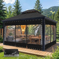 19.69 MIL Clear Vinyl Patio Enclosure with Double Zippered Entry,8'H X 15'W Heavy Duty Waterproof Transparent Tarp with Grommets,21.16oz Outdoor Vinyl Curtains for Patio Gazebo Porch Balcony Pergola