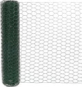 Chicken Wire for Floral Arrangements, 14 x 157 in Galvanized Iron Hexagonal PVC Coated for Crafts/Poultry/Garden, Chicken Wire Netting Fence Mesh [Green]