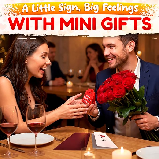 A Little Sign to Say I Love You – Love Sign, Romantic Valentine's Day Gifts, Anniversary, Wedding and Birthday, Cute Desk Decor, Durable Plastic | Gifts for Boyfriend, Girlfriend, Fiance, Him and Her