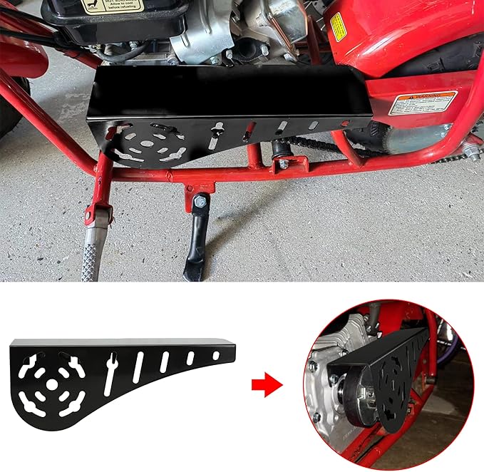 GREHUA Mini Bike Clutch Cover Chain Guard Compatible with Predator 212 196cc 224cc 6.5hp Clone Engine Coleman CT200U BT200X CT200U-EX Baja Warrior Massimo MB165 MB200 Doodlebug Motovox Minibike Parts