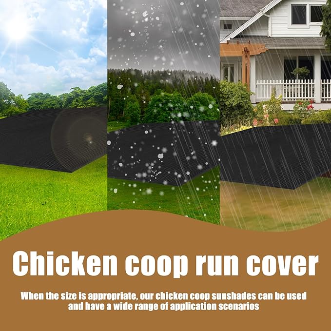 Outdoor Chicken Run Cover Easy to Install Chicken House Cover Versatile Run Pen Detachable Waterproof Hen House for Farms Using
