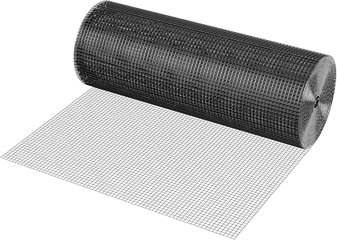 VEVOR Hardware Cloth, 36'' x 100' 1/2inch Galvanized Wire Mesh Roll, 19 Gauge Chicken Wire Fencing Roll, Vinyl Coating Metal Wire Mesh for Chicken Coop Barrier, Rabbit Snake Fences, Poultry Enclosures