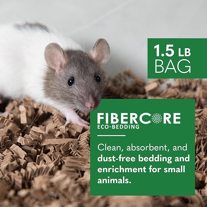 ECO BEDDING 99% Dust Free Paper Bedding for Small Pets and Birds, Odor Control, 1.5 lb (Expands to 30 L)