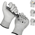 Schwer 3 Pairs Cut Resistant Gloves ANSI A6/A7 (Send Randomly) Cut Proof Work Gloves, Touchscreen, for Men and Women Used to Woodworking, Glass Cutting, Construction, Car Repair, M