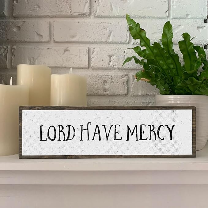 Wood & Metal Southern Sign – Weatherproof Indoor Outdoor Wall Decor – Rustic Charm with "Lord Have Mercy" – Gift-Wrapped & Ready to Give